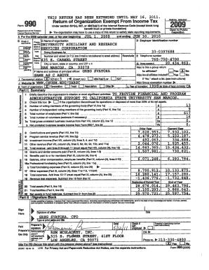 IRS Form 990 2009