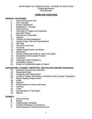 Terms and conditions sample - Grant Agreement and Terms & Conditions Sample - The California ... - calstate