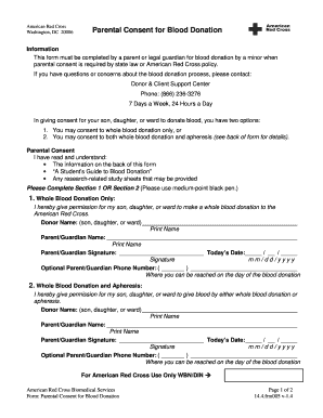 Parental Consent for Blood Donation