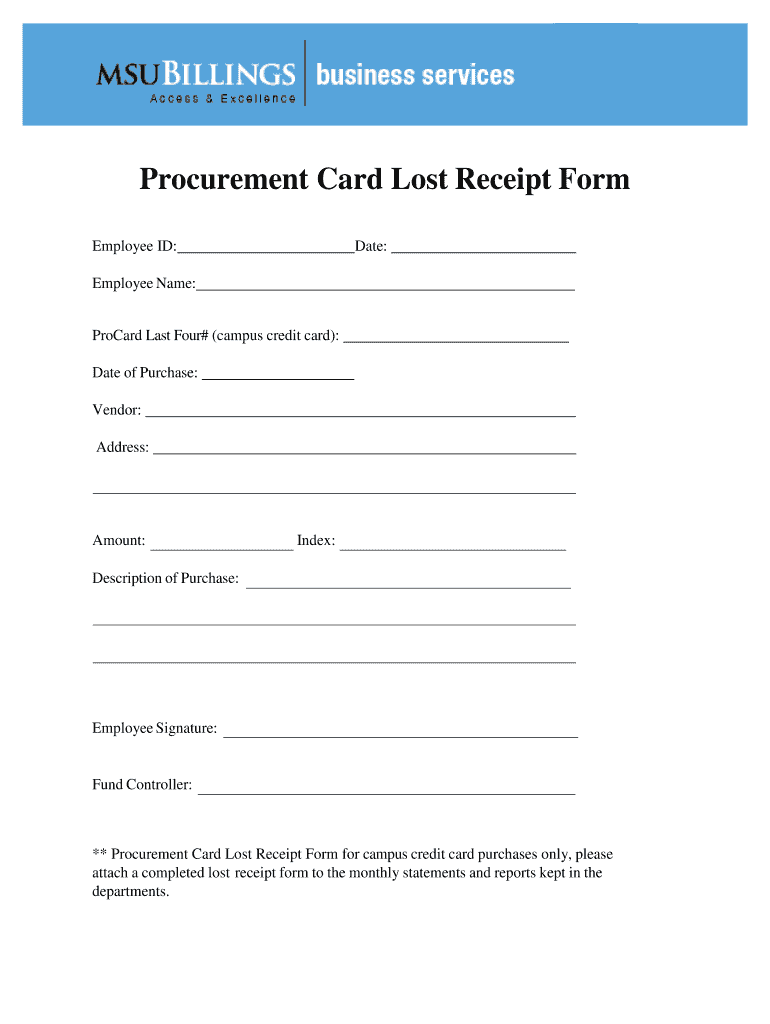 Lost Receipt Form Template 2020 Fill and Sign Printable Template