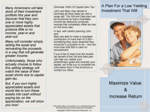 Gift and Sale Plan for Capital Gain Tax Elimination