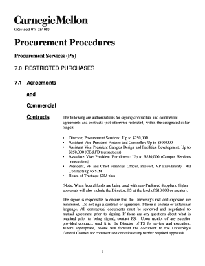 Procurement Procedures Guide