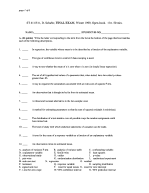 Market analysis example - Sample Final Exam - Oregon State University - oregonstate