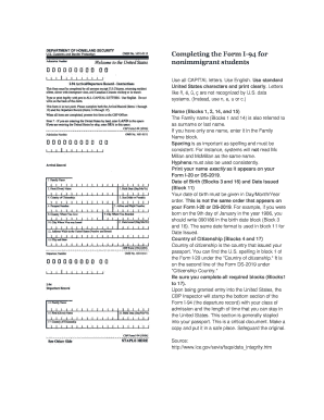 I 94 - Completing the Form I-94 for nonimmigrant students - rpi