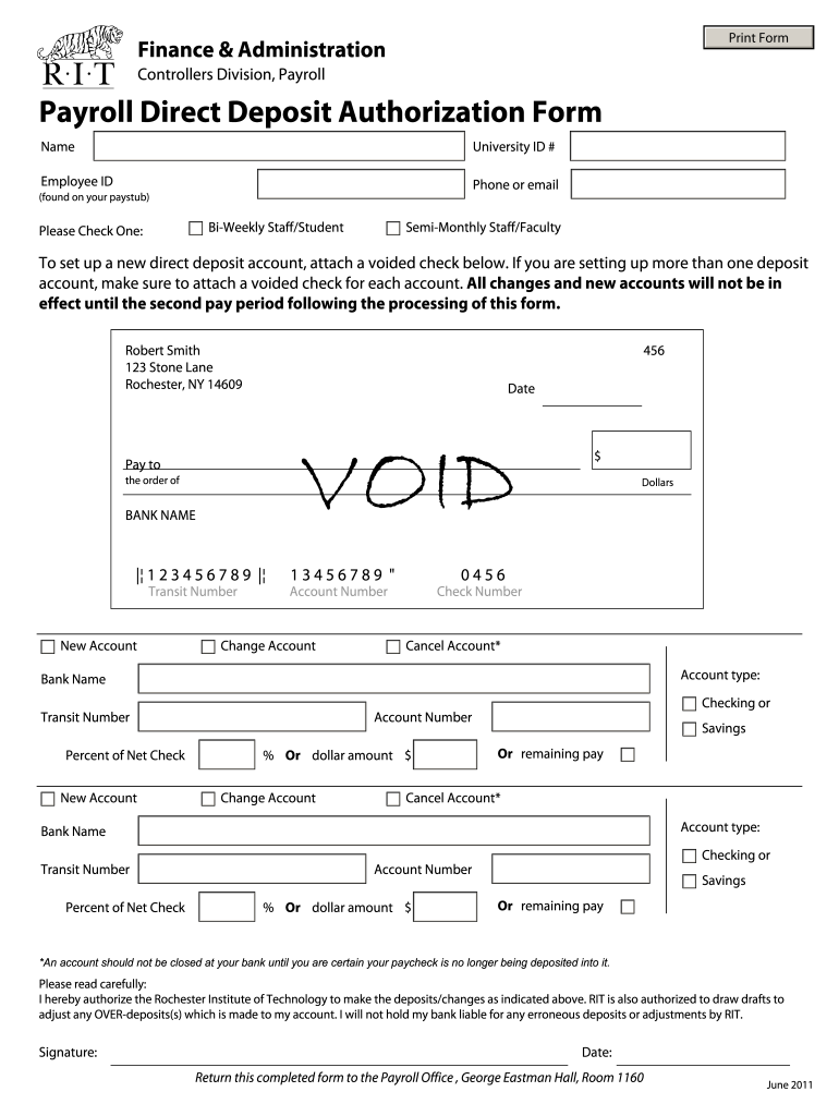 Voided check template Fill out & sign online DocHub
