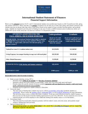 Sponsor Statement Form - tamuc