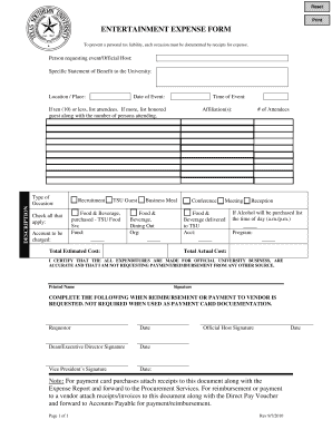 Wsib expense claim form - Entertainment Expense Form.pdf - tsu