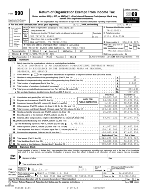 Form 990 Return of Organization Exempt From Income Tax