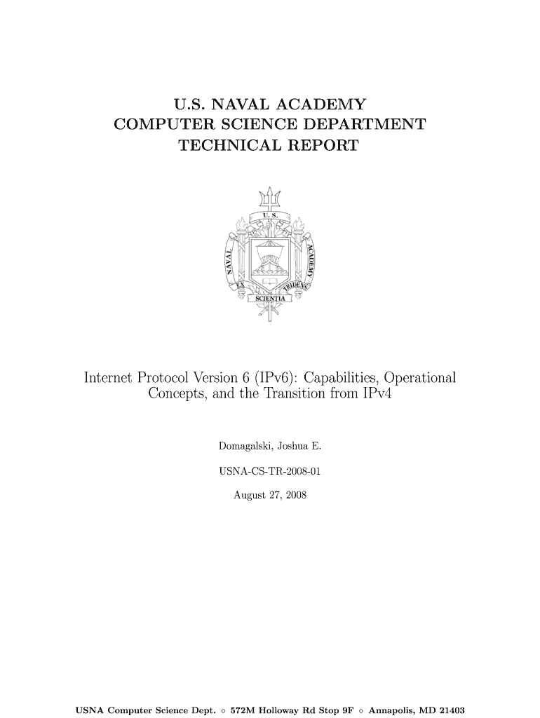 Internet Protocol Version 6 (IPv6) Capabilities, Operational - usna Preview on Page 1