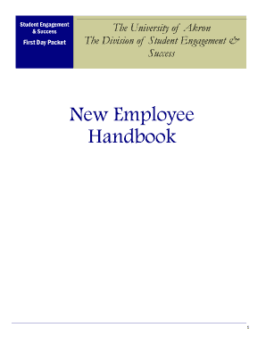 New Employee Handbook - The University of Akron - uakron