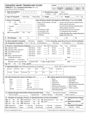 FORM 01T: 2010: Transplant Information