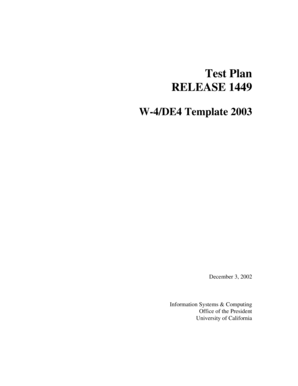 W-4/DE4 Template 2003