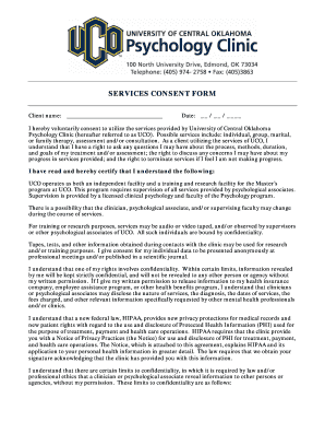 Services Consent Form