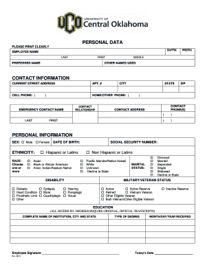 Employee Information Form
