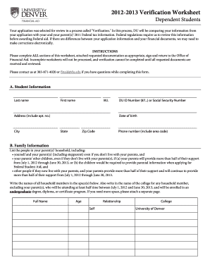 miami dade dependent verification worksheet