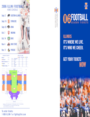 2006 Illinois Football Season Tickets