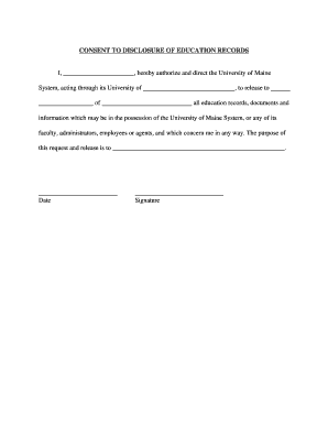 maine consent form