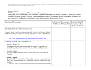 Resource Sheet #3 - Government Comparison