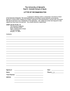 Reference Letter Template Free from www.pdffiller.com