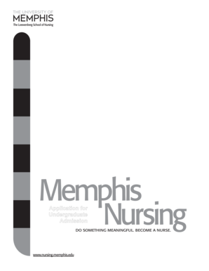 Check list for undergraduate admission to the university - memphis