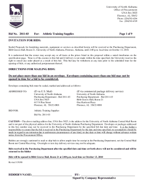 Salary increase proposal letter - Athletic Training Supplies - University of North Alabama - una