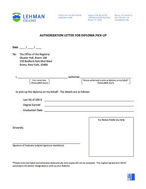 Sample letter of authorization giving permission - authorization letter to get diploma