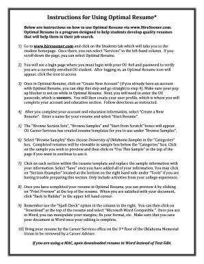 fillable online ou directions for campus recognition form optimal resume ou