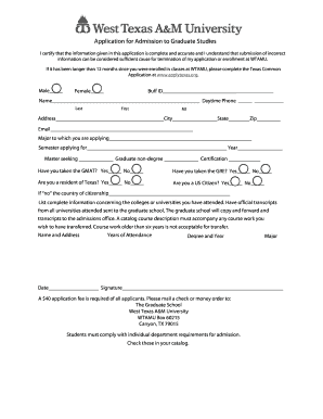 I certify that the information given in this application is complete and accurate and I understand that submission of incorrect - wtamu