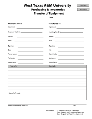 Purchasing & Inventories - West Texas A&M University