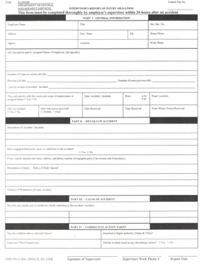 Illinois Employee Accident Report Form