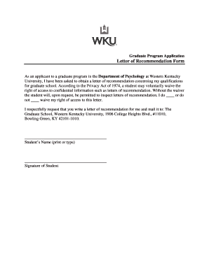 Research recommendation sample - admission letter