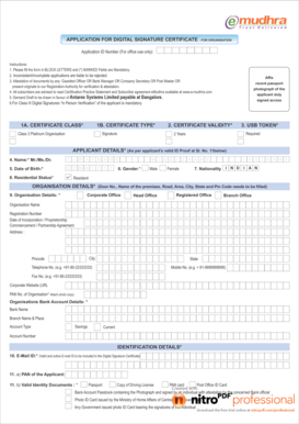 Digital Signature Certificate Application for Organisation