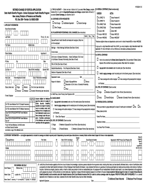 New Jersey Retired Change of Status Application