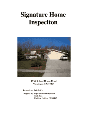 Sample Home Inspection Report - Signature Home Inspection