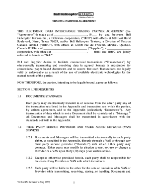 BHTI eCommerce Trading Partnership Agreement - Bell Helicopter