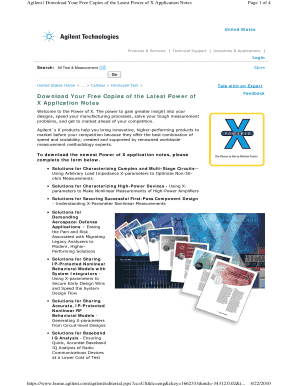 Power of X Application Notes Download Form