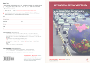 Order Form for International Development Policy