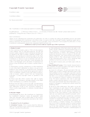 Copyright Transfer Agreement