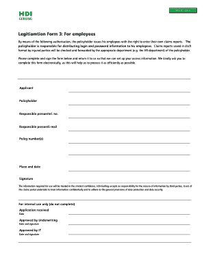 Employee Claims Report Authorization Form