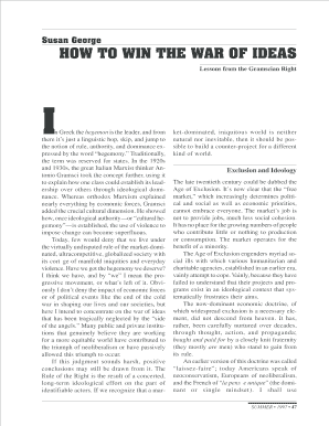 HOW TO WIN THE WAR OF IDEAS - Global Labour Institute - denknetz-online