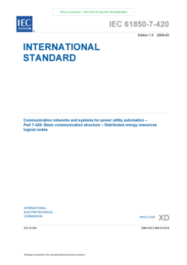 Part 7-420 Basic communication structure Distributed energy resources - webstore iec