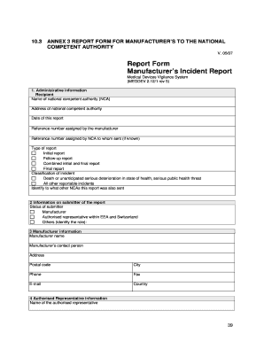21 Printable School Incident Report Form Templates Fillable Samples In Pdf Word To Download Pdffiller