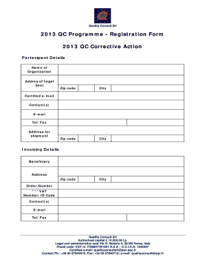 qc corrective action form