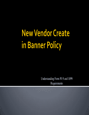 IRS Form W-9 Compliance Policy