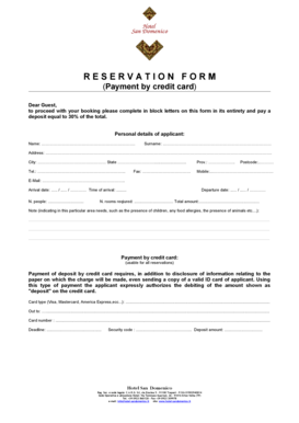 Hotel Reservation Form