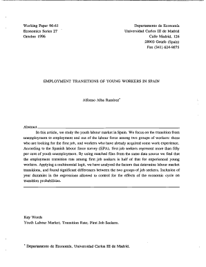 Working Paper 96-61 Economics Series 27 Ottober 1996 ...