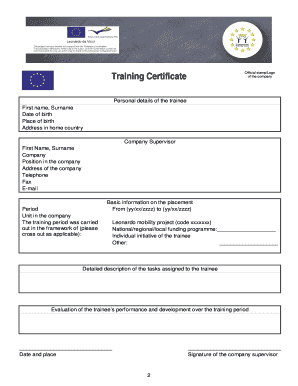 Detailed Training Certificate And Europass ... - epaveiro.edu.pt - epaveiro edu