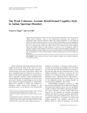 Journal of Autism and Developmental Disorders ( 2006)