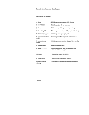 Bank Danamon Auto Power of Attorney Form