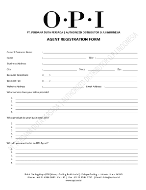 opi form